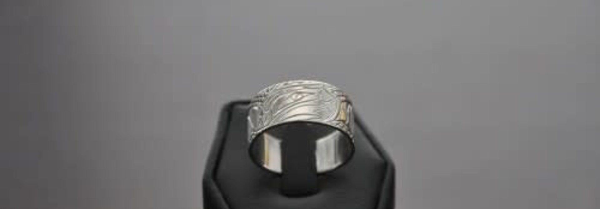Hand carved silver rings by Nancy Dawson