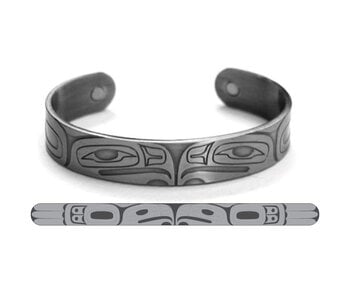 Brushed Silver Bracelet-Eagle by Gordon White