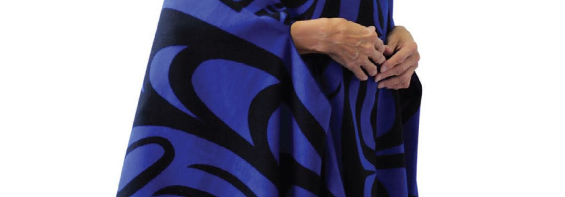 Reversible Fashion Cape - Spirit Wolf by Paul Windsor