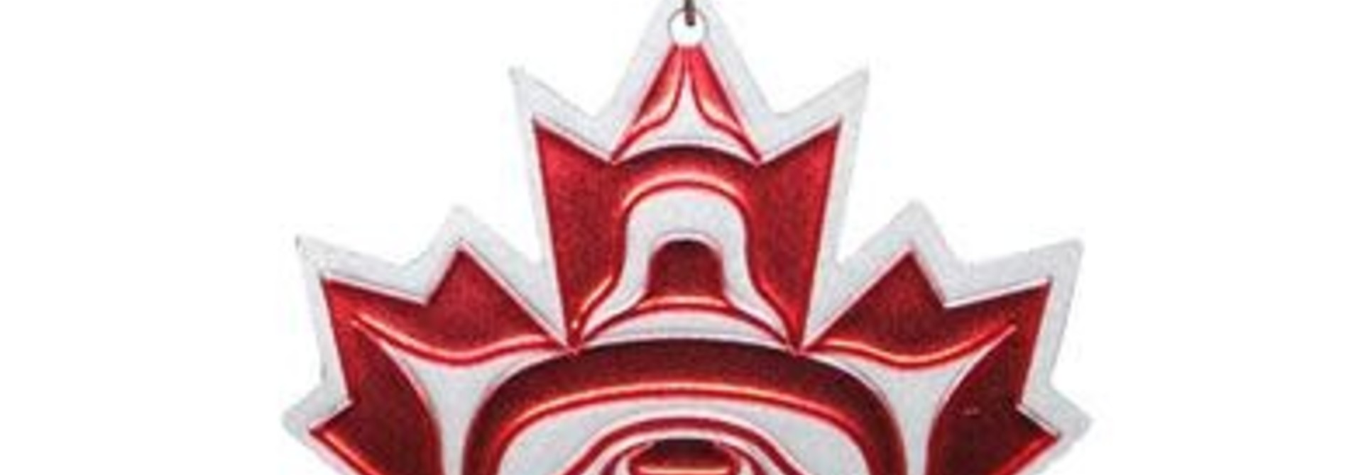 Metallic Ornament- Maple leaft by Andy Everson