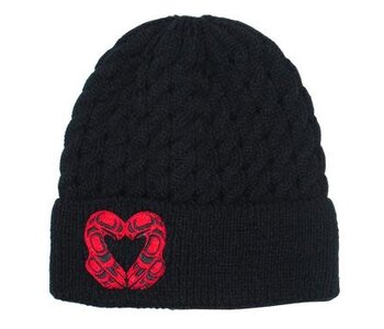 Embroidered Knitted Toque- Eagle Heart by Roy Henry Vickers
