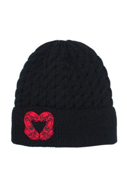 Embroidered Knitted Toque- Eagle Heart by Roy Henry Vickers