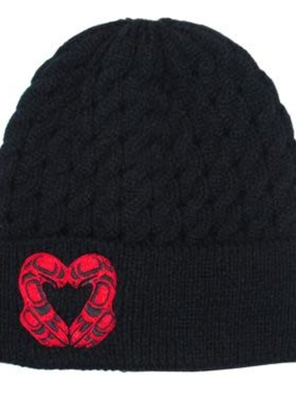 Embroidered Knitted Toque- Eagle Heart by Roy Henry Vickers
