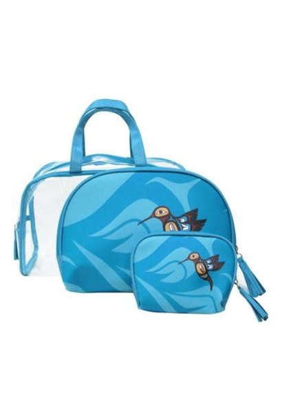 Cosmetic Bag Set-Hummingbird design