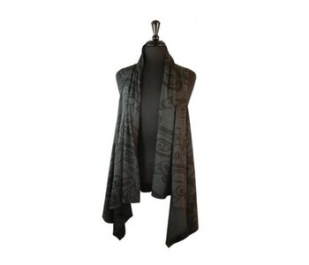 Kelly Robinson Whale All Over Print Ladies Vest (Charcoal)