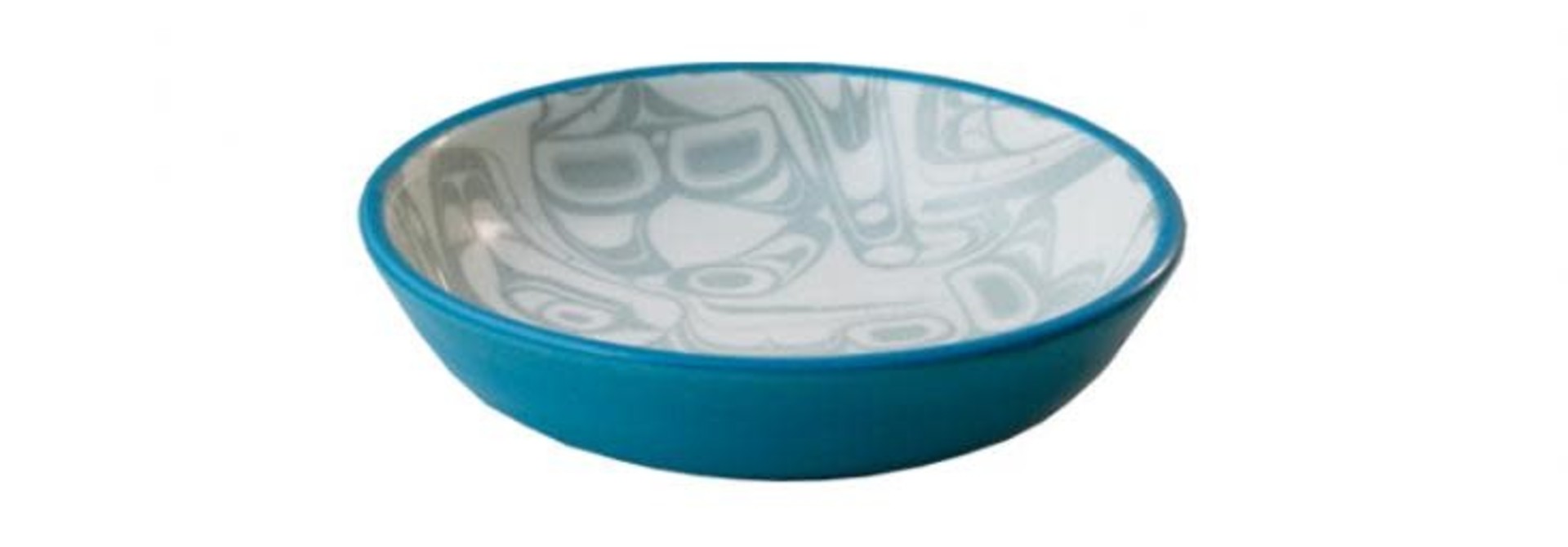 KR Ceramic Orca Small Dish Turquoise/Grey Kelly Robinson