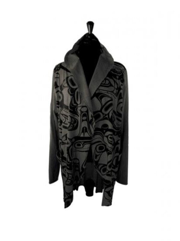 All Over Jacket Whale  Kelly Robinson charcoal L/XL