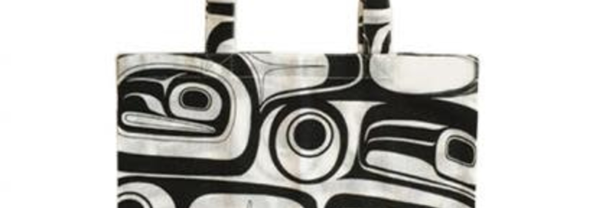 Cotton Shopping Bag (black) -Raven by Kelly Robinson