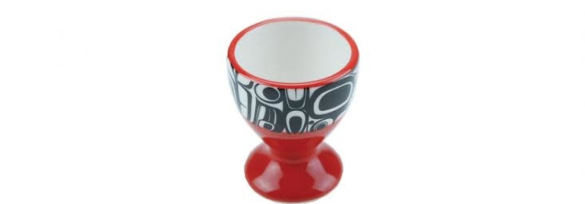 Ceramic Egg Cup raven Design -Kelly Robinson