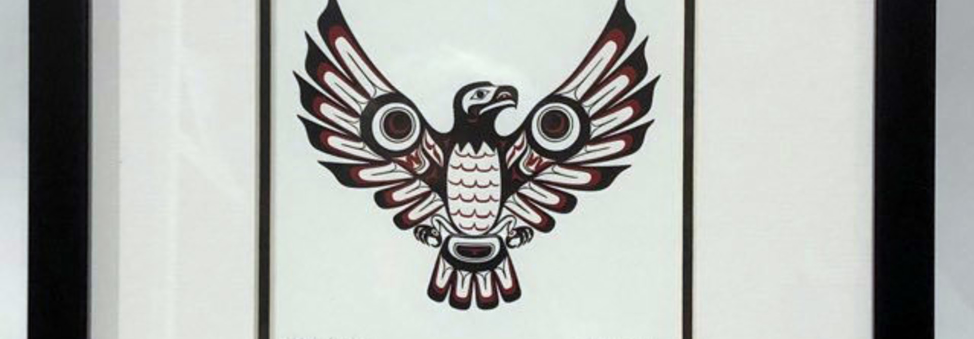Matted & Framed art card - Haida Eagle ll by Clarence Mills