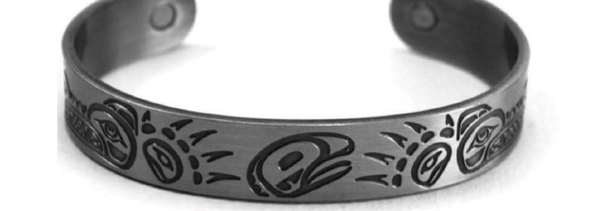 Brushed Silver Bracelet- Bears by Paul Windsor