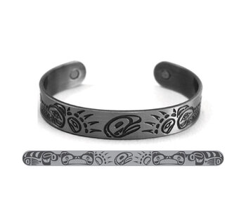 Brushed Silver Bracelet- Bears by Paul Windsor