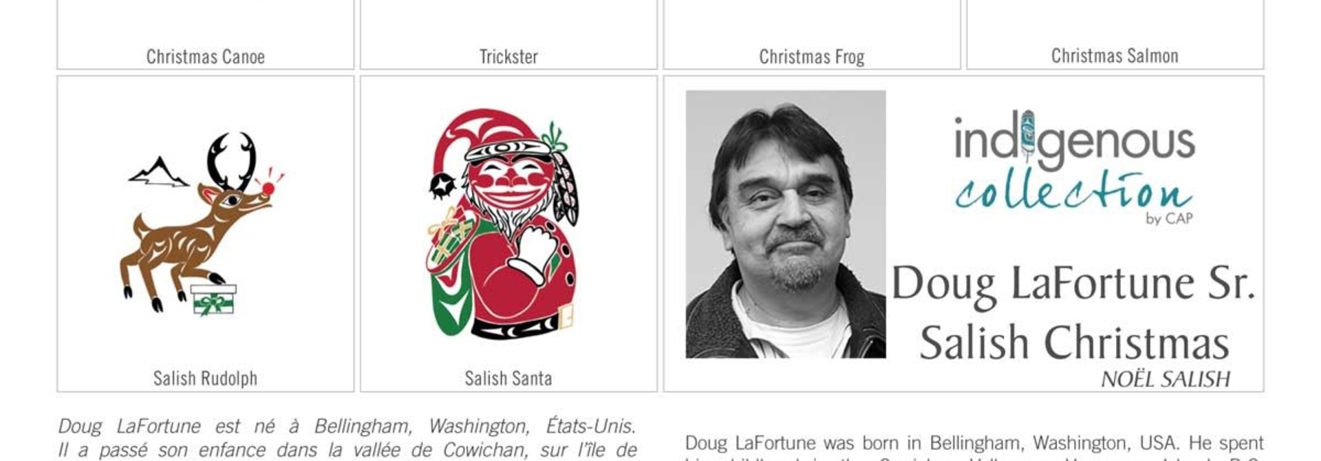 Boxed Salish Christmas Cards by Doug LaFortune Sr.