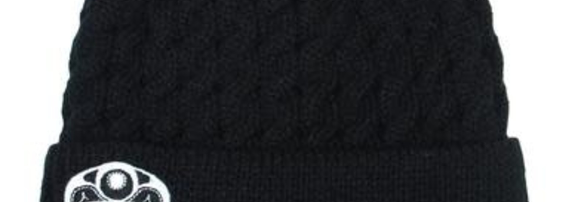 Knitted Toque - Embroidered Skull by James Johnson