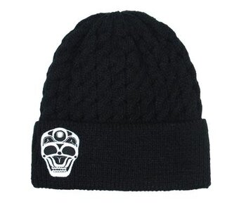 Knit Toque - Embroidered Skull by James Johnson