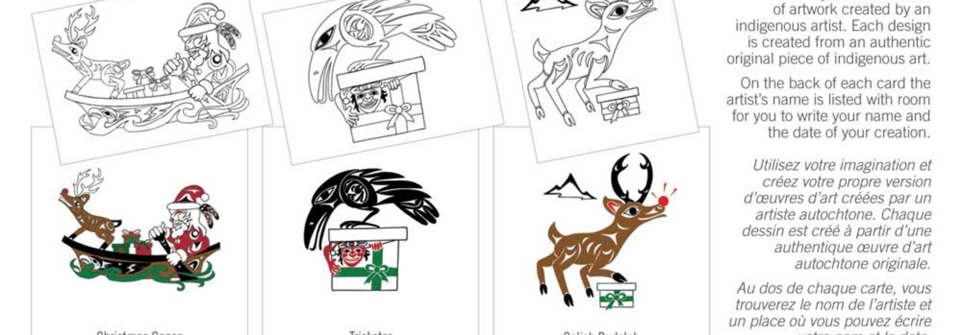 Boxed Card set- Holiday Colouring Cards by Doug LaFortune