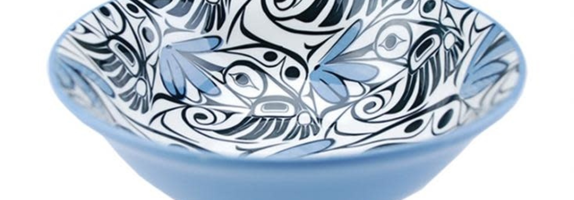 Porcelain Hummingbird  X-large  bowl by Bill Helin