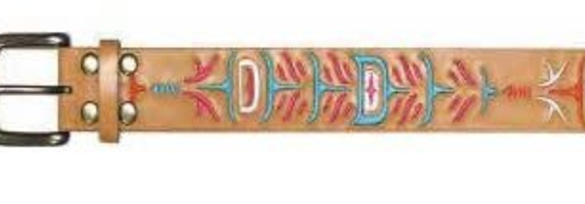 Ladies Leather Belt - Feathers by Simone Diamond