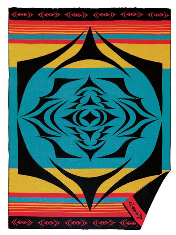 Woven Blanket-Salish Sunset by Simone Diamond