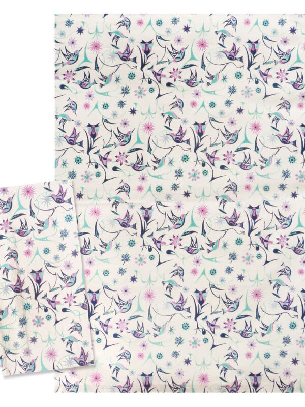 Tea Towel-Hummingbirds by Nikki LaRock