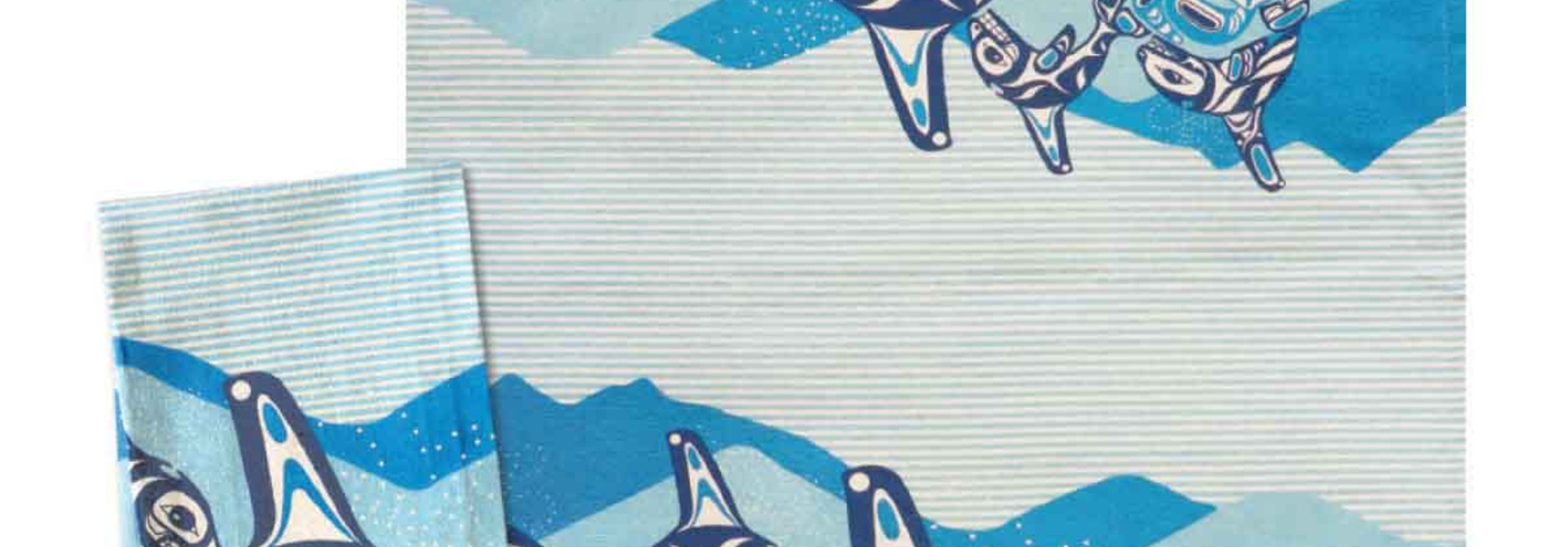 Tea Towel- Orca Family by Paul Windsor