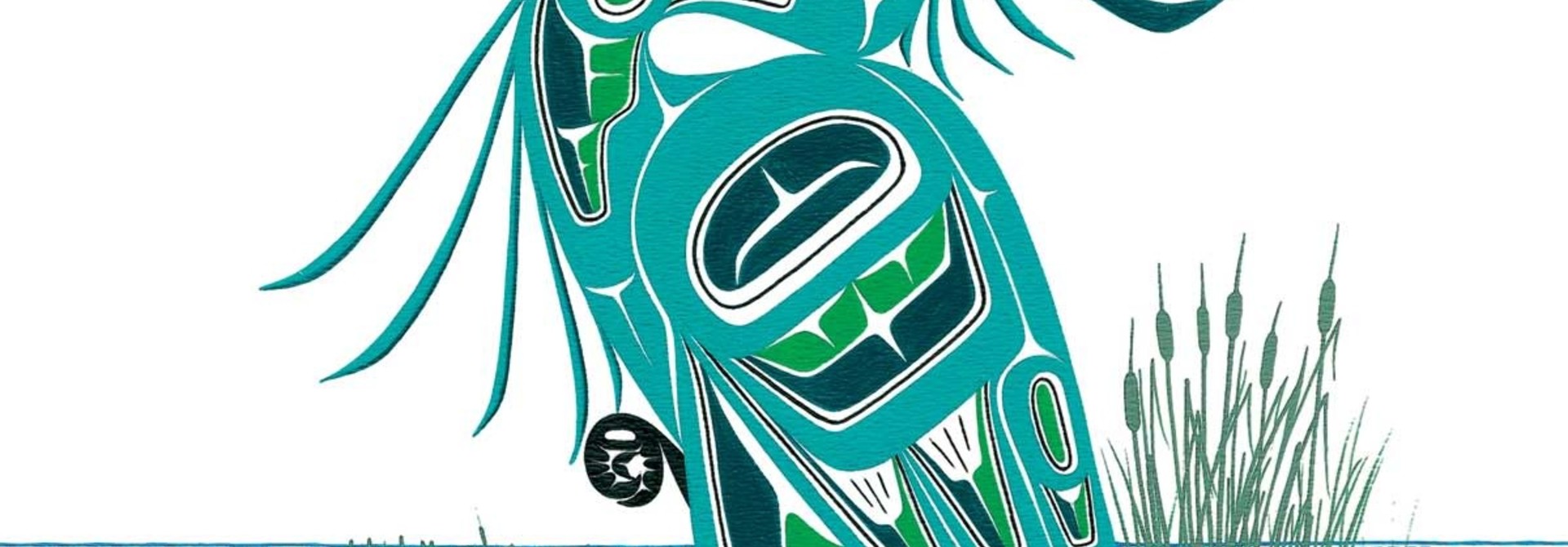 Art Trivet -Green Heron by Richard Shorty