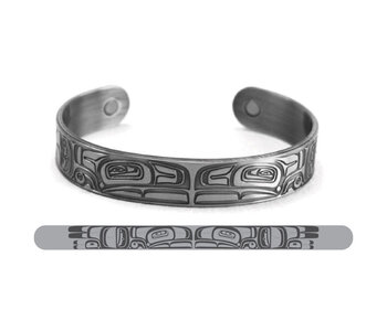 Brushed Silver Bracelet  Thunderbird -Morgan Asoyuf