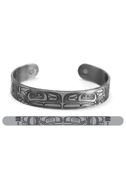 Brushed Silver Bracelet  Thunderbird -Morgan Asoyuf