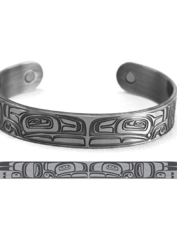 Brushed Silver Bracelet  Thunderbird -Morgan Asoyuf