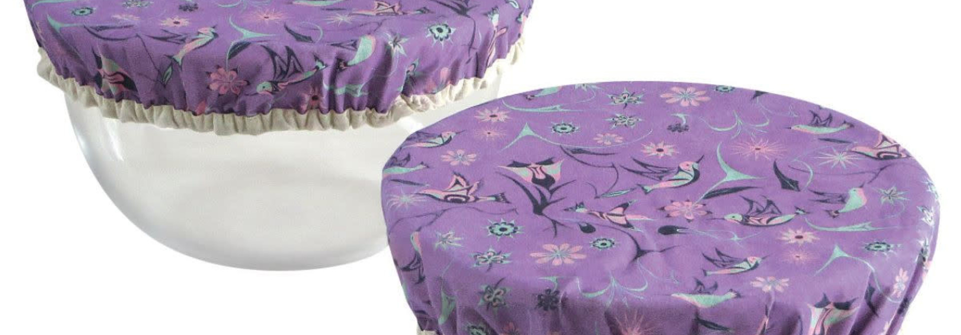 Set of 2 Reusable Bowl Covers-Hummingbird by Nikki LaRock