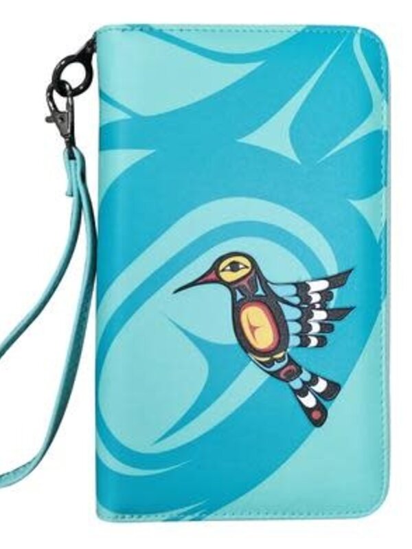 Travel Wallet-Hummingbird by Francis Dick