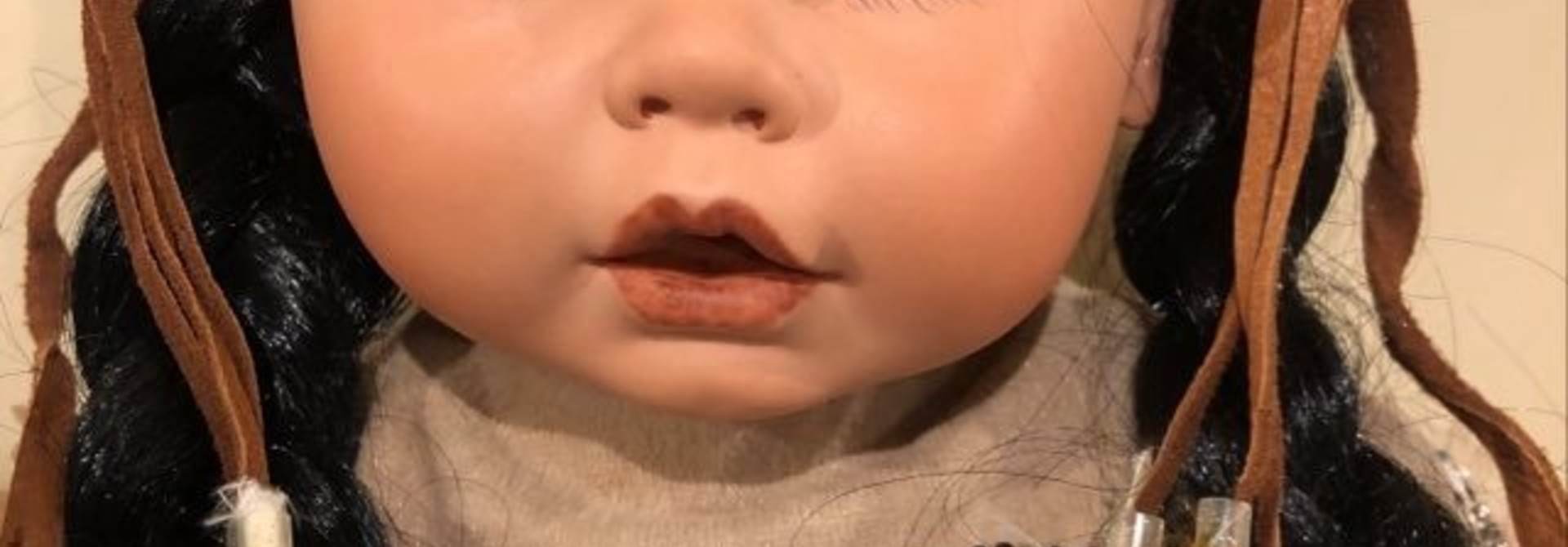 Vintage Hand Painted 20" Porcelain Doll