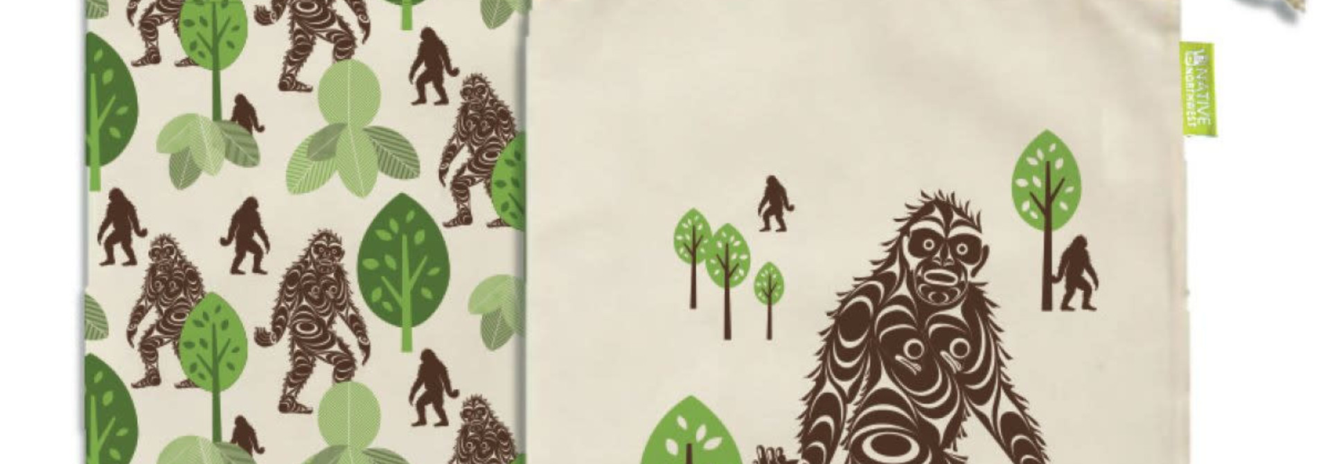 Reusable Produce Bags - Sasquatch by Francis Horne Sr.