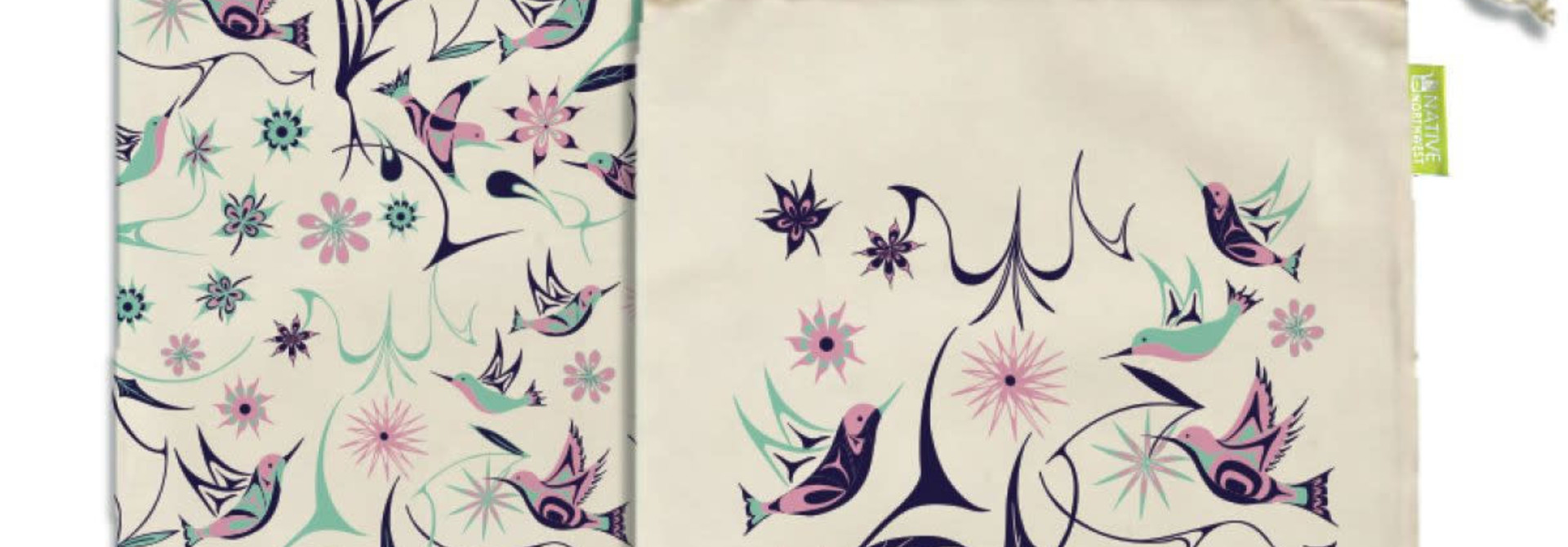 Reusable Produce Bags - Hummingbird by Nikki LaRock