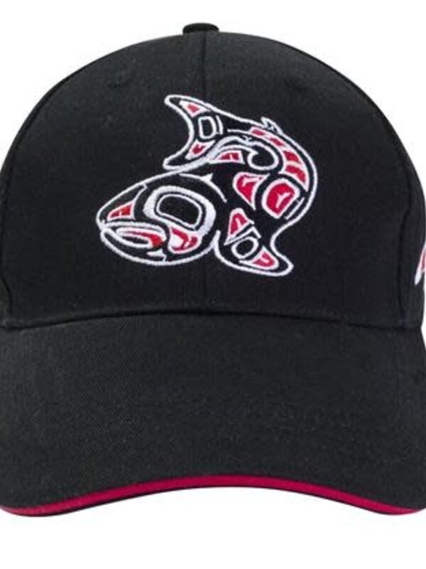 Embroidered Baseball Cap - Salmon by Jamie Sterritt