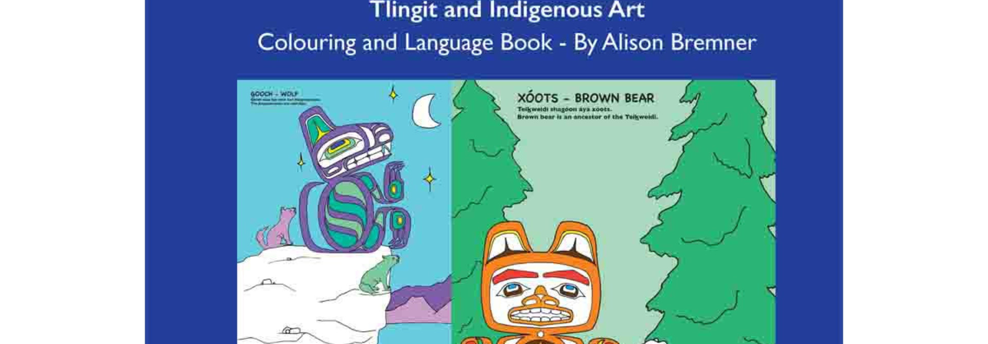 Tlingit Animals-Colouring ad Language Book