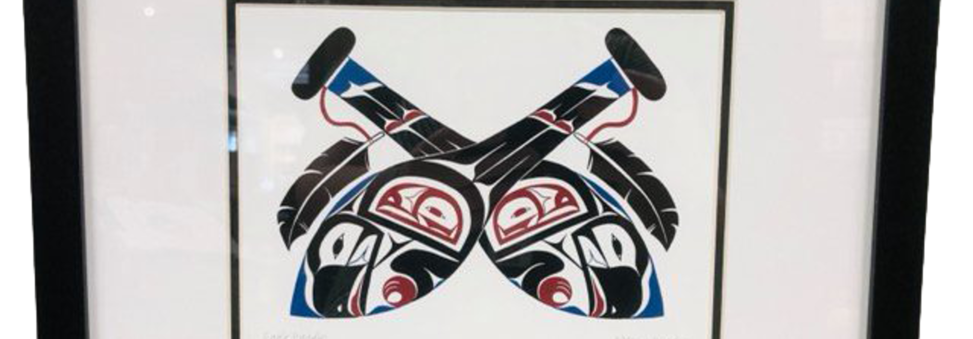 Framed Art Card-Eagle Paddles- Mervin Windsor