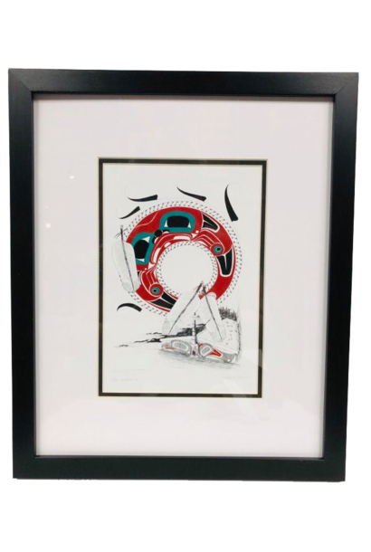 Matted & Framed Art Card- The Longhouse by  Danny Dennis