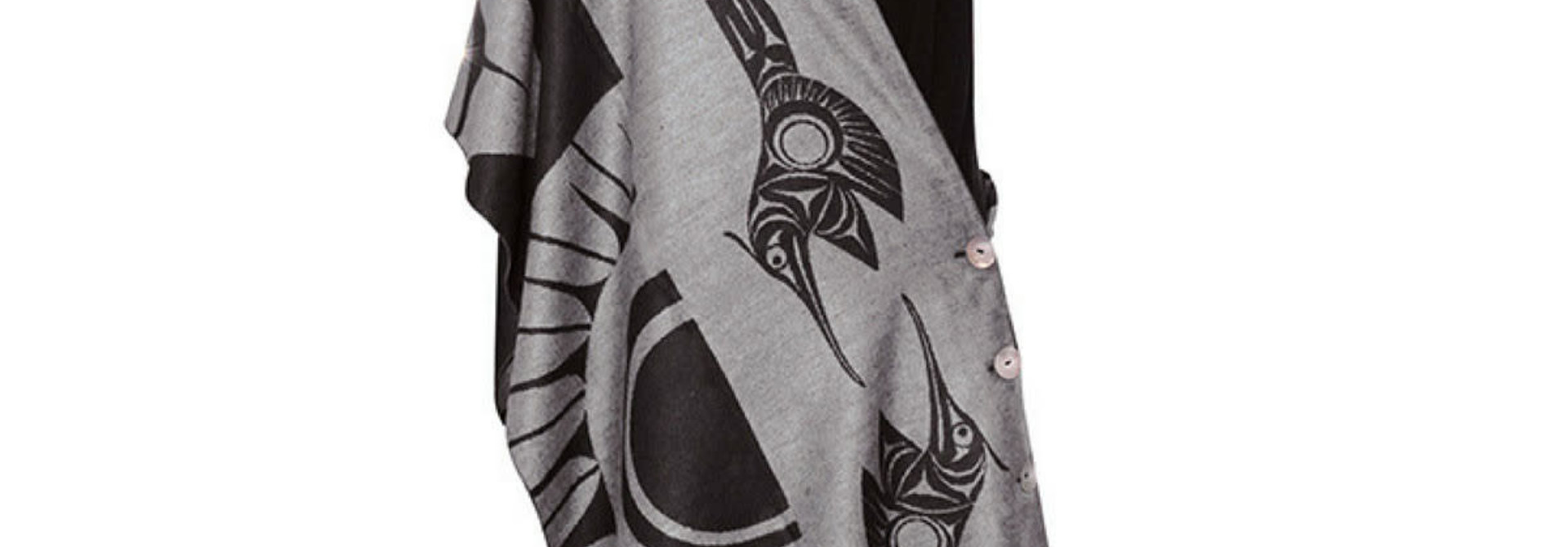 Button Shawl - Hummingbirds by Francis Horne Sr.