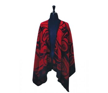 Orca Cape Red & Black - by Kelly Robinson