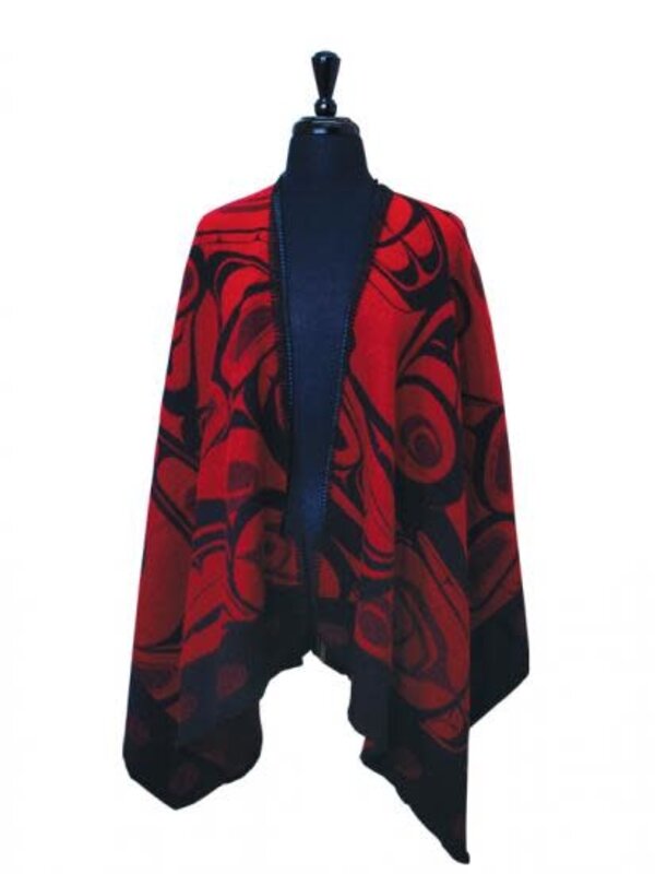 Orca Cape Red & Black - by Kelly Robinson