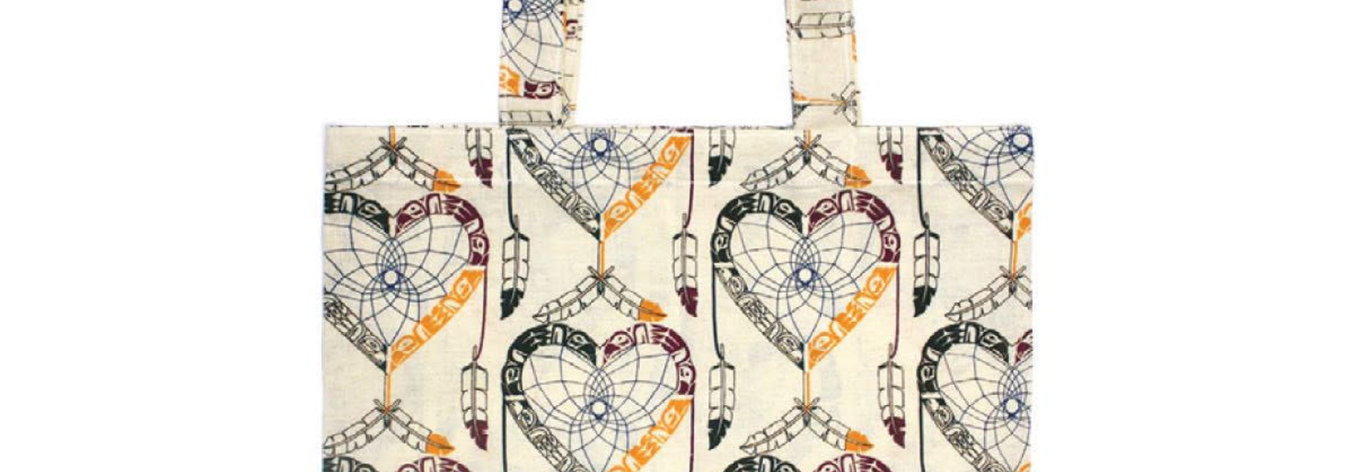 Cotton Eco Tote - Healing Eagle Heart by Mervin Windsor