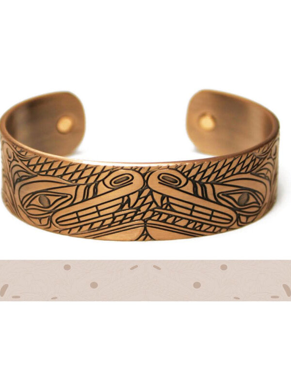 Copper Bracelet - Wolf by Andrew Williams