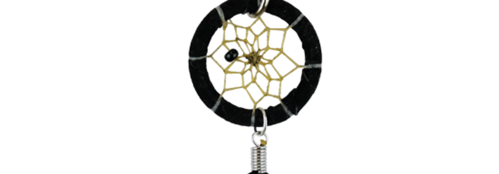 1.25 Dream Catcher keychain Black