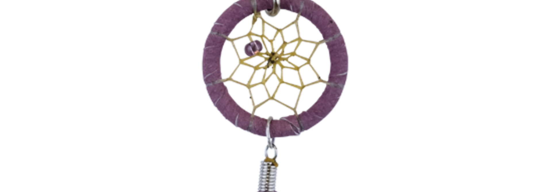 1.25 Dream Catcher keychain Purple