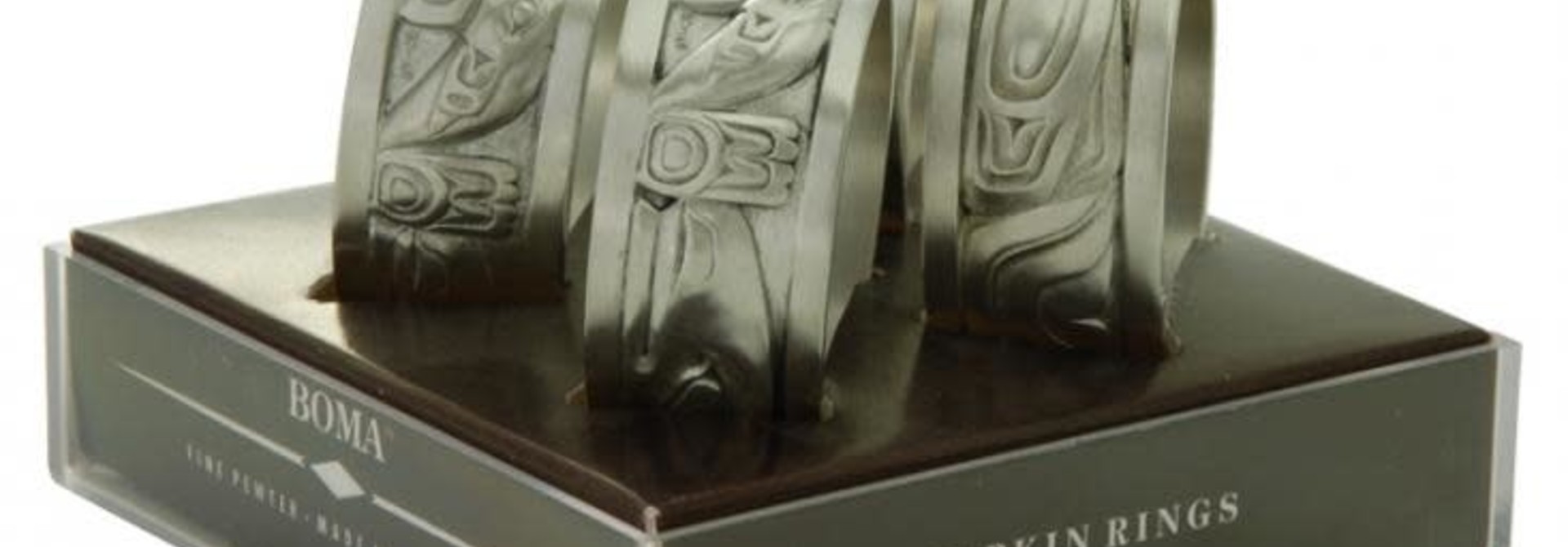 Silver Pewter Napkin rings