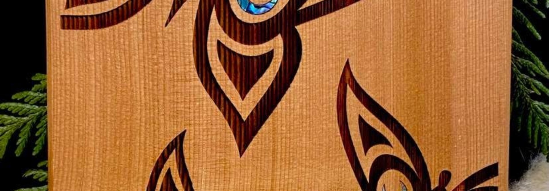 Cedar Wall Plaque - Butterfly