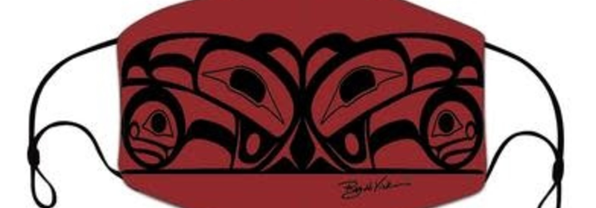 Reusable Mask - Raven by Roy Henry Vickers