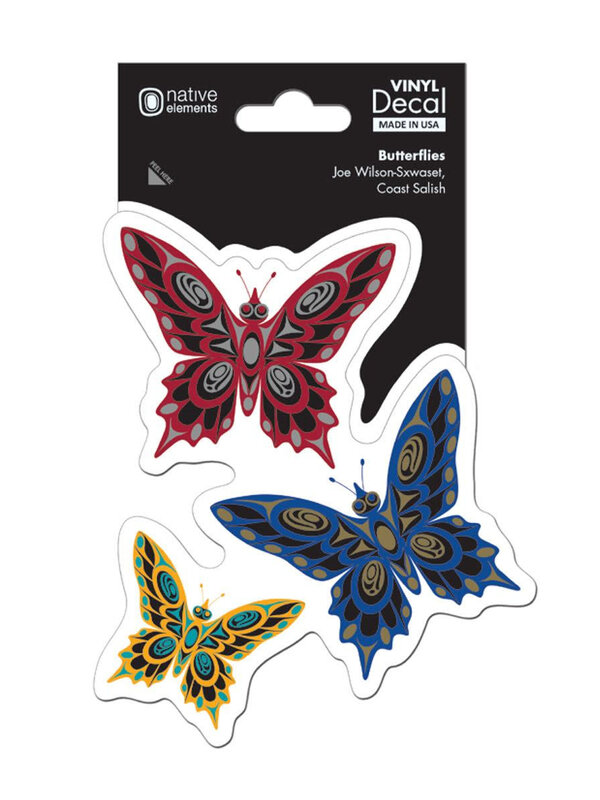 Native Northwest Decal-Butterflies by Joe Wilson-Sxwaset