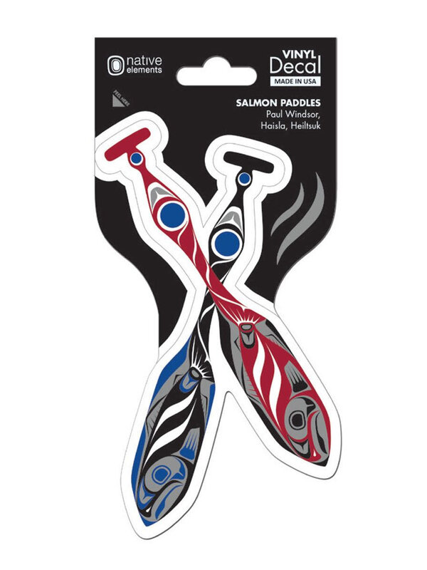 Native Northwest Decal-Salmon Paddles by Paul Windsor